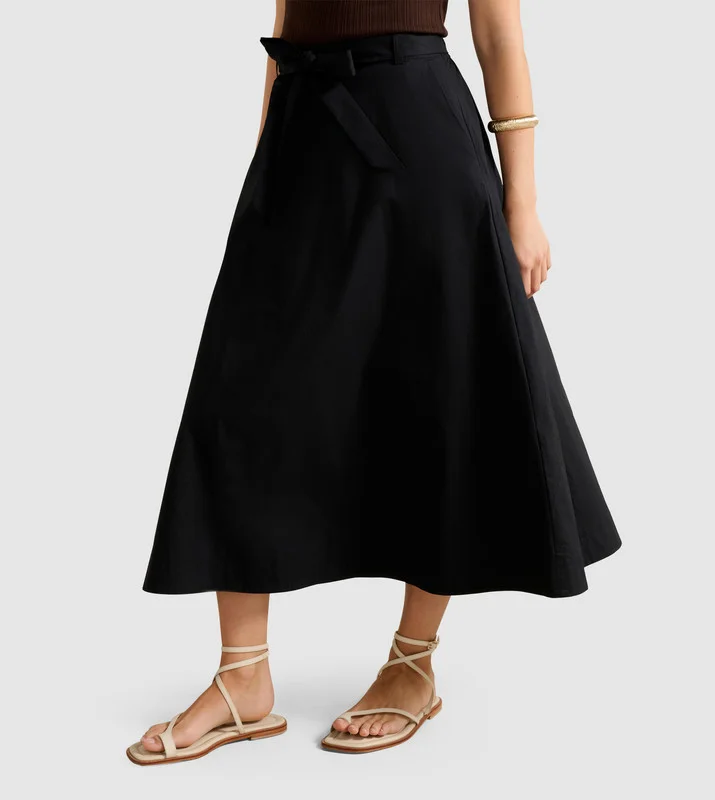 forever new  MADELEINE Belted Midi Skirt for Women | Best Price UAE